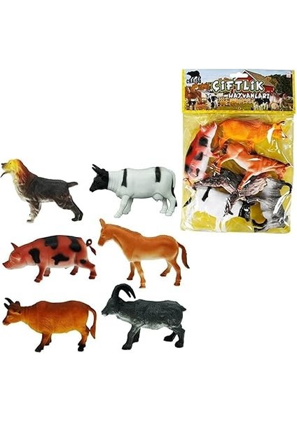 Hayvanları Poşetli 6'lı Hayvan Oyun Seti fiyatları