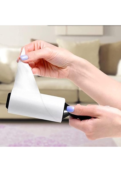 3 Adet Tüy Toplayıcı Yapışkanlı Rulo Kağıt Her Biri 60 Yaprak Kedi Köpek Tüyü Saç Kıl Toz Temizleme fırsatları