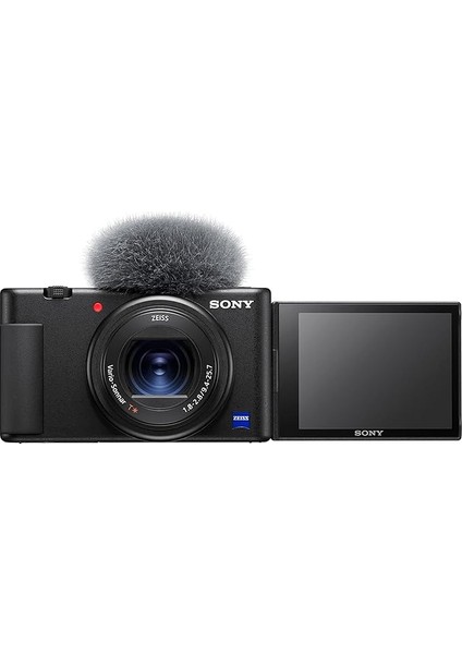 Zv-1 Vlog Kamerası, 3" Inç Dokunmatik Lcd, 2.7 x Zoom, 20.1 Mp, 24-70 mm Lens, 3 Mikrofon, Hdmı, Siyah
