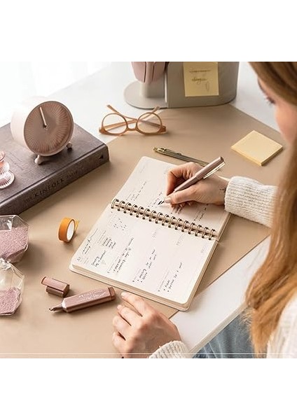 A5 Spiralli Keten Süresiz Planlayıcı Ajanda Siyah fiyatları