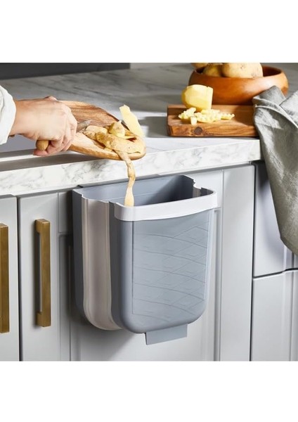 Life Katlanabilir Askılı Banyo ve Mutfak Tezgahüstü Çöp Kovası MIT1075