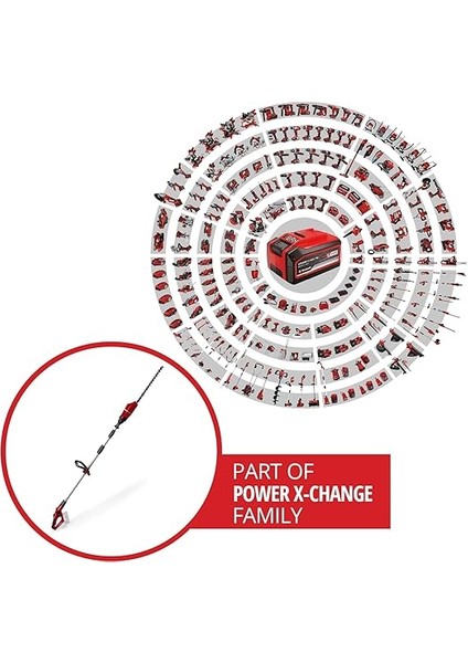 Akülü Yüksek Çit Budama Ge-Hh 18/45 Li T-Solo Power X-Change (Li-Ion, 18 V, 45 cm Kılavuz Uzunluğu, Elmas Bilemeli Çelik Bıçaklar, Akü ve Şarj Cihazı Dahil Değildir) - 3410866 fiyatları