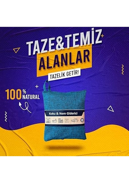 Giderici Koku Emici Nötr Oda Kokusu Nötr Oda Parfümü Pasif Hava Temizleyici 150G x 4 Adet Set (Füme) modelleri