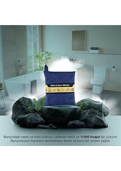 Giderici Koku Emici Nötr Oda Kokusu Nötr Oda Parfümü Pasif Hava Temizleyici 150G x 4 Adet Set (Füme) fırsatları