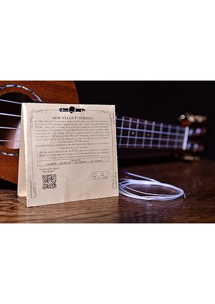 Yeni Nylgut Aq-15 Tenor Ukulele Telleri - Yara Düşük G - 1 4'lü Set modelleri