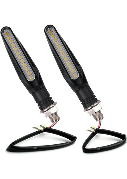 Motosiklet LED Sinyal Lambası 12V Su Geçirmez Universal Zxd-04
