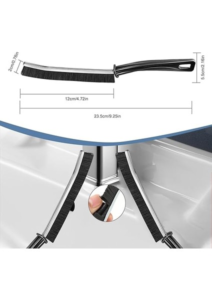 Çok Fonksiyonlu Temizleme Fırçası, Sert Kıllı Köşe Temizleme Fırçası, Pencere Oluğu Temizleme Fırçası, Köşe Temizleme Fırçası, Derz Temizleyici, Banyo, Mutfak (4) fiyatları