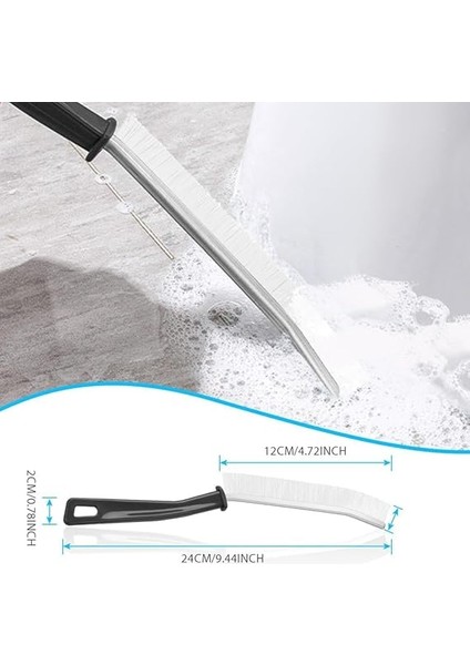 Çok Fonksiyonlu Temizleme Fırçası, Sert Kıllı Köşe Temizleme Fırçası, Pencere Oluğu Temizleme Fırçası, Köşe Temizleme Fırçası, Derz Temizleyici, Banyo, Mutfak (4) indirimleri