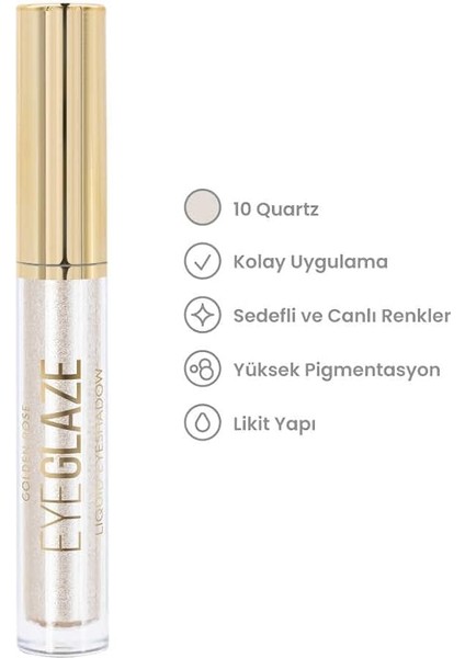 Rose Eye Glaze Liquid Eyeshadow No:10 Quartz - Far fırsatları