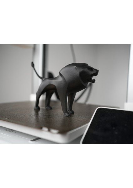 14CM Ufak Siyah Renk Aslan Ev Masa Için Eşya Hediyelik Dekorasyon