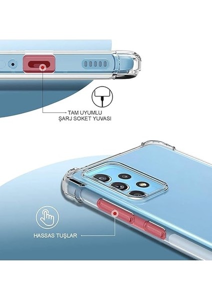 Samsung Galaxy A23 Uyumlu Köşe Korumalı Antişok Kapak Duck Tasarımlı Şeffaf Kılıf fırsatları