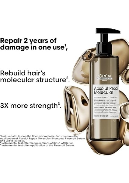 Professionnel Paris Serie Expert Absolut Repair Molecular Tüm Yıpranmış Saçlar Için Durulanan Serum 250ML fiyatları
