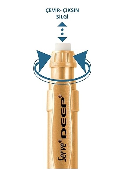 Deep Mek. Kursun Klm 07MM Metalık Asıl Altın fiyatları