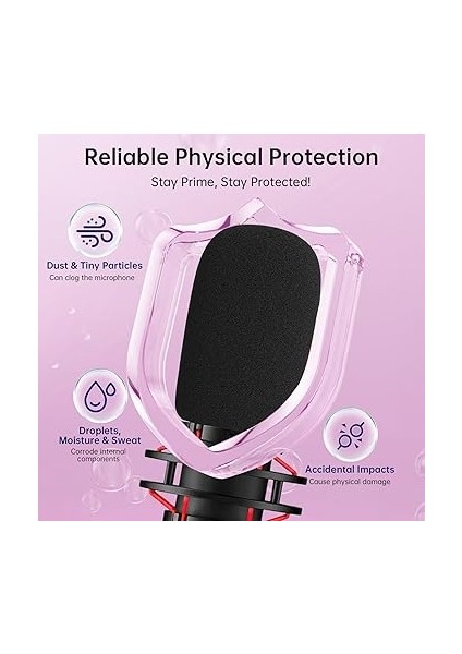 Hyperx Quadcast S Mikrofon Için Mikrofon Ön Camı/pop-Filtresi, Rüzgar Gürültüsünü, Patlayıcıları ve Tıslama Gürültüsünü Filtrelemek Için Kürklü Ölü Kedi Rüzgar-Muff Mikrofon Kapağı (Köpük-Siyah) fırsatları
