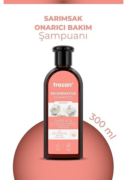 Sarımsak Özlü Onarıcı Her Saç Tipi Için Bakım Şampuanı 300 ml fiyatları