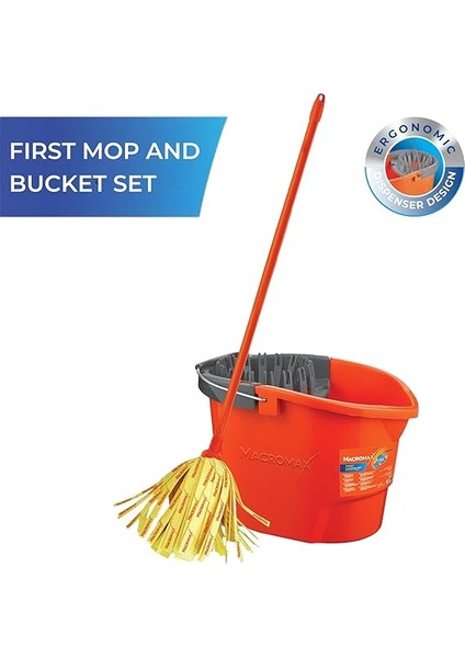 First Pratik Sıkmalı Paspas Seti Yüksek Emici Şerit Mop ve Kova fiyatları