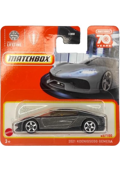 Koenigsegg Gemera 45/100 Serisi 2023 Metal Pul Gri