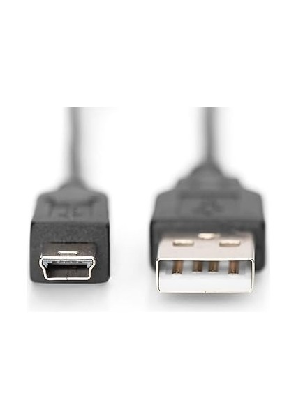 USB 2.0 Bağlantı Kablosu - 1.0 M - USB A (St) - USB Mini B (5 Pin) (St) - 480 Mbit/s - Sürüm 1 - Siyah fiyatları