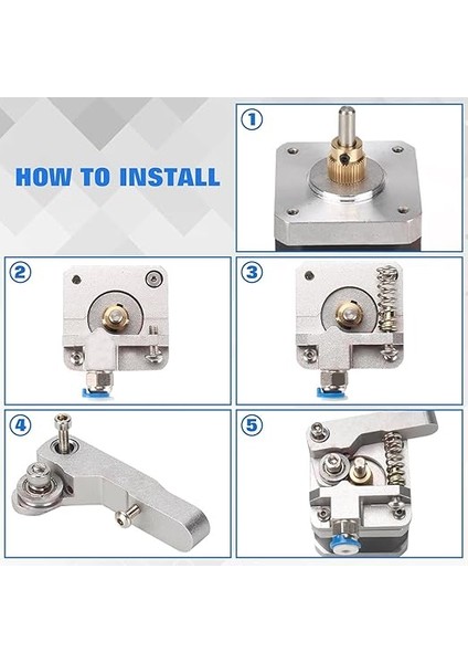 Resmi 3D Yazıcı Ekstrüder Seti, Upgrade Ender 3 Ekstrüder, Alüminyum Tahrik Beslemesi, 1,75 mm Filament Ekstrüder, Creality Ender 3, Ender 5, Cr-10 Serisi Için Metal Bowden Extruder modelleri