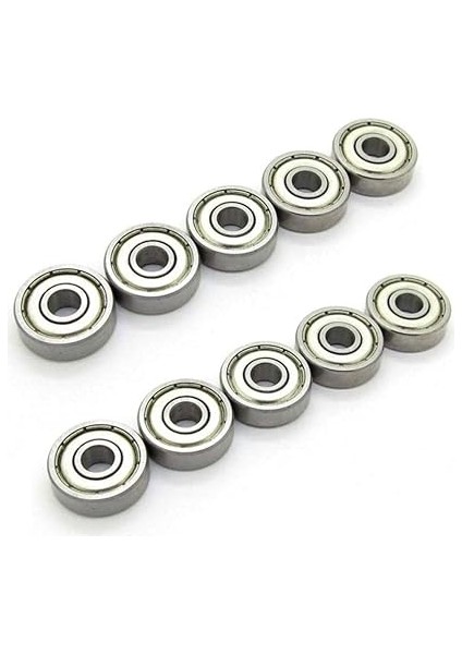 Magnet 10 Adet 625ZZ Rulman - Metal Mühürlü Çok Amaçlı Bilye Rulman - 5X16X5 Ölçülerinde