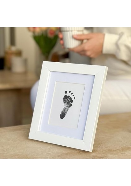 Tekli Bebek El Veya Ayak Izi Çerçevesi - Yenidoğan 0-6 Aylık Baskı Kiti ile Uyumlu - Sadece Çerçeve fırsatları