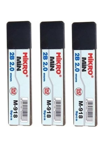 Ucu 2.0mm 2b Mikro 2b Kalem Ucu 2mm Siyah 3 Adet modelleri