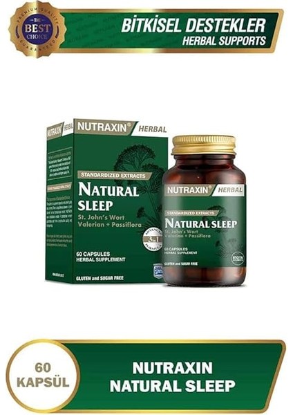 Herbal Naturel Sleep 60 Kapsül Takviye Edici Gıda fiyatları