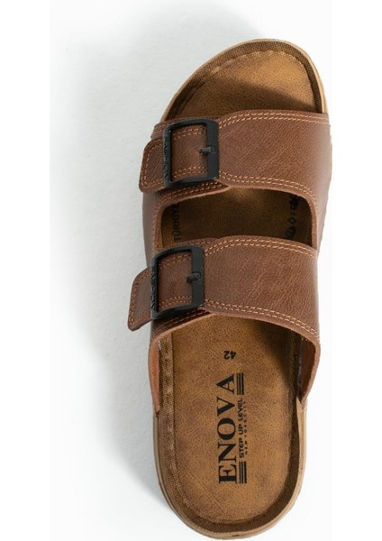 Erkek Deri(Suni) Ortopedik Çift Monta Taban Ayarlı Dikişli Şık Ev Dışarı Terliği modelleri