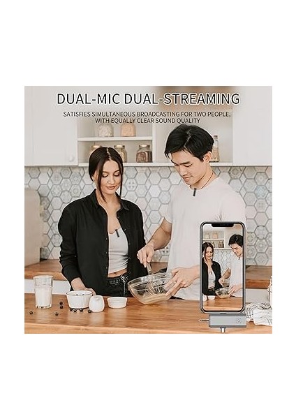 Mikrofonu, Podcast Mikrofonu, Mini Mikrofon, Alıcılı Profesyonel Gürültü Azaltma Mikrofonu, Video Kaydı Için Vlog (1) fırsatları