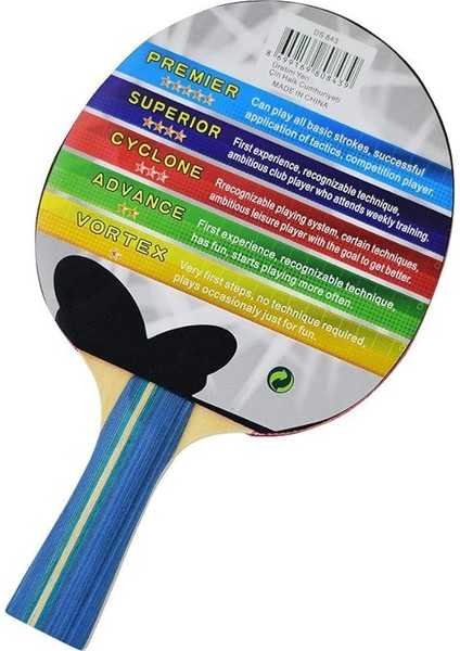 Beyaz Cyclone Masa Tenisi Raketi (Pinpon Raketi) DS733 fiyatları