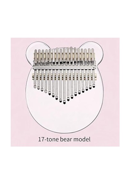 Kalimba 17 Tuşlu Başparmak Piyano, Şeffaf Şeffaf Akrilik Piyano Enstrümanı Kullanımı modelleri