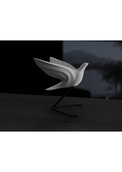 Ufak Boyut Güvercin Çalışma Masası Dekoratif Eşya Hediyelik