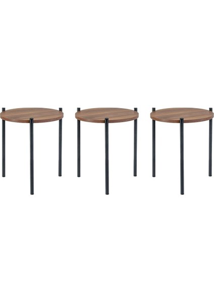 Office Zigon Sehpa, Metal Zigon Sehpa (3 Lü Yuvarlak Zigon Sehpa) fırsatları