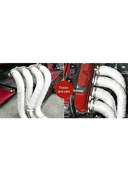 Cam Elyaf Egzoz Sargısı Yanmaz Bant Sıcaklık Önler Bant 3 mm x 3 cm 5 Metre fırsatları