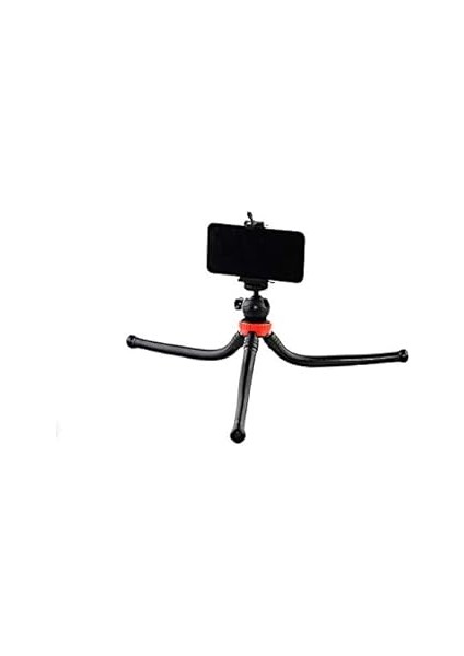 Esnek Youtuber Yayıncılar ve Sosya Medya Için Ideal 30CM Ahtapot 360 Derece Taşınabilir Ayakları Bükülebilir Selfie Telefon Tutuculu 3 Ayaklı Kampda Tatilde Gezilerde Tripod Çok Hafif 320GR indirimleri