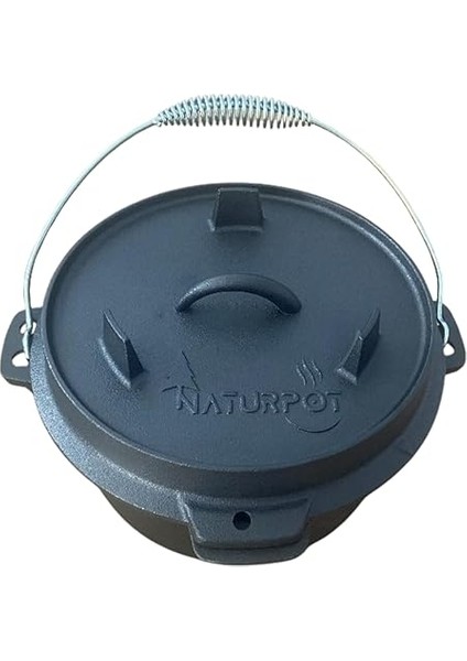 Döküm Tencere 10 Inch Dutch Oven Demir Döküm Kamp Tenceresi 25 cm fırsatları