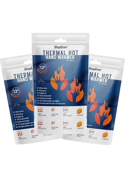 Thermal Hot El Isıtıcı 3lü Paket