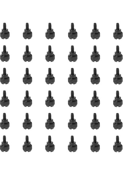 100 Adet Bilgisayar Kasası Vidaları Pc Kasa Bilgisayar Kılıfı Bilgisayar Vidası Pc Case Bilgisayar Parçası Tırtıllı Kelebek Vida Tırtıklı Şasi Aksesuarlar Sarmal Oksidasyon Siyahı