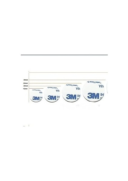 Magnet 100 Adet 3m Yuvarlak Kesimli Köpüklü Çok Güçlü Çift Traflı Bant 30MM Çap indirimleri