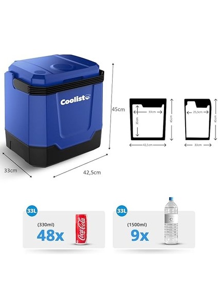 CLT33 12VOLT/230VOLT Ac/dc 33 Litre Sıcak/soğuk Oto Buzdolabı indirimleri