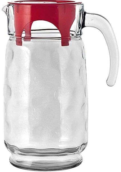 Space Kırmızı Akrilik Kapaklı Sürahi - Tekli - 1650CC
