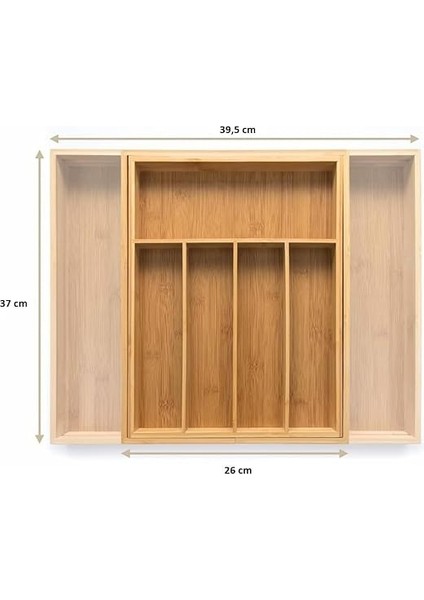 7 Bölmeli Bambu Kaşıklık – Antibakteriyel Çekmece Içi Düzenleyici Organizer | Doğal Ahşap, Şık ve Dayanıklı Tasarım fiyatları