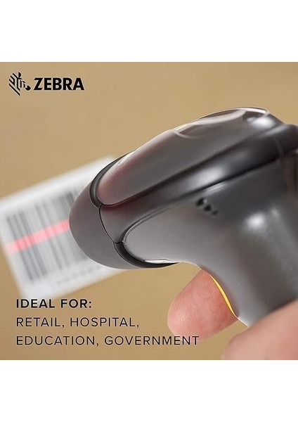 LS2208-SR20007R-UR 1d USB El Tıpı Barkod Okuyucu Sıyah +Ayak modelleri