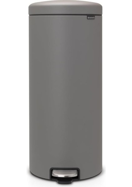 Tret Çöp Kovası, Iç Kovalı, Plastik, Çelik, Mineral Concrete Grey, 30 Litre