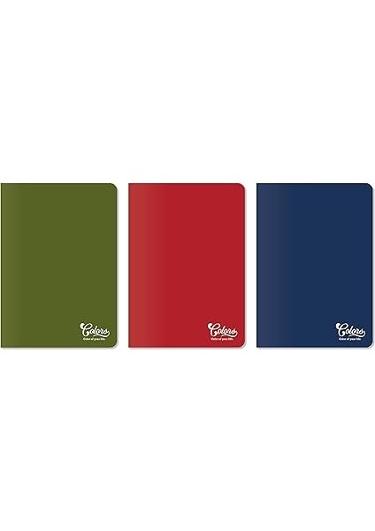 Colors Ofis Serisi, A5 60 Yaprak Çizgili Karton Kapaklı Defter 6'lı Paket Renkli fiyatları