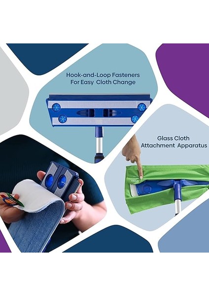 Mikrofiber Mop Üçlü Set (Islak-Kuru-Duvar) fırsatları