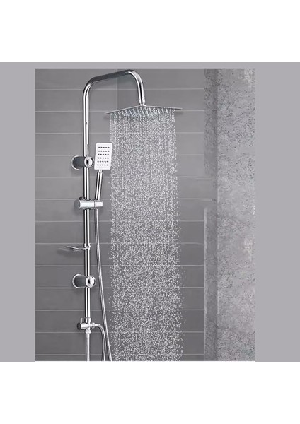 Paslanmaz Çelik Tepe Duş Seti, Yağmurlama Başlıklı, Altın/siyah/krom Renk Seçenekli (Krom 304 Titan)