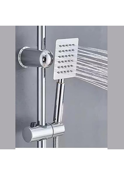 Paslanmaz Çelik Tepe Duş Seti, Yağmurlama Başlıklı, Altın/siyah/krom Renk Seçenekli (Krom 304 Titan) fiyatları