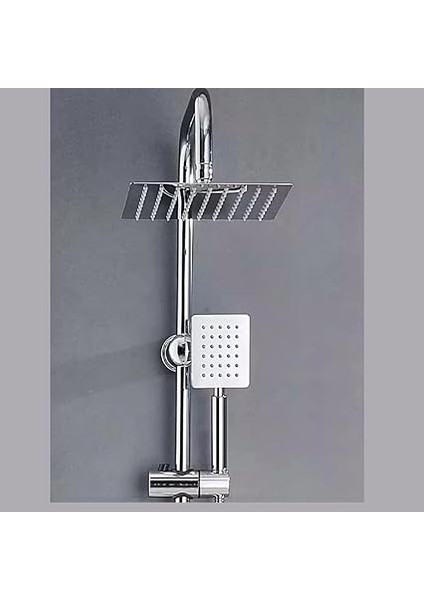 Paslanmaz Çelik Tepe Duş Seti, Yağmurlama Başlıklı, Altın/siyah/krom Renk Seçenekli (Krom 304 Titan) fırsatları