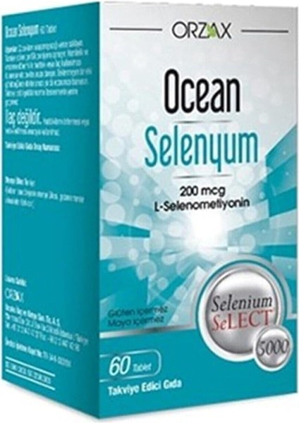 Selenyum 200 Mcg L-Selenometiyonin Içeren Takviye Edici Gıda (1 x 60 Tablet)